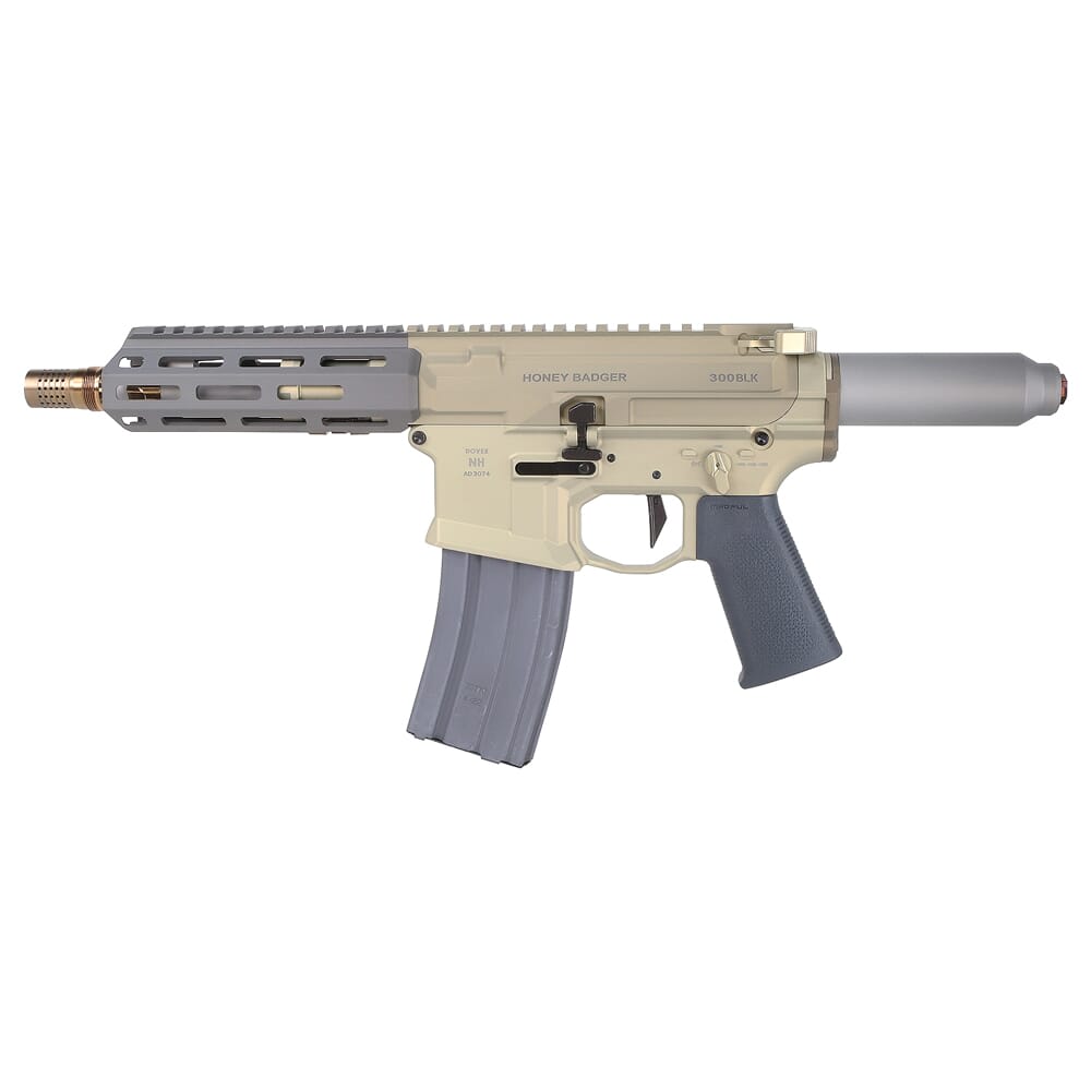 Q, LLC. Honey Badger .300 BLK 7" 1:5 Twist Pistol HB-300BLK-7IN-PISTOL-NB