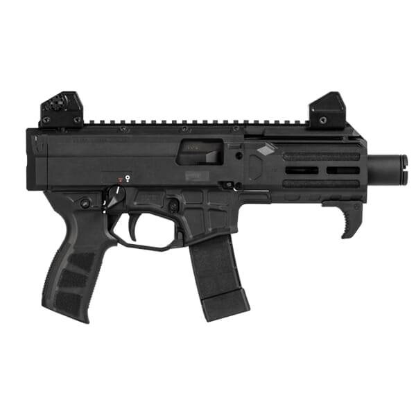 CZ-USA Scorpion 3+ Micro 9mm 20rd 4.2" 1/2x28 Pistol w/Rear QD Sling Mount, Blk 91420
