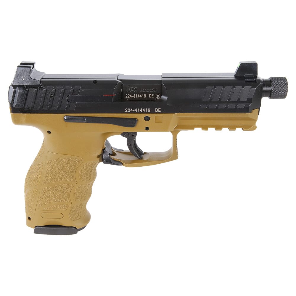 HK VP9 Tactical 9mm 4.7" Ready FDE Pistol w/(3) 17rd Mags & Night Sights 81000774