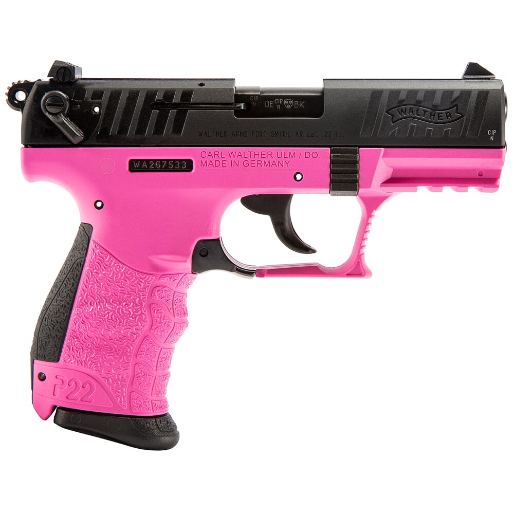 Walther Arms P22Q .22 LR 3.42" Bbl RAL4003 Hot Pink Pistol w/(2) 10rd Mags 5120756