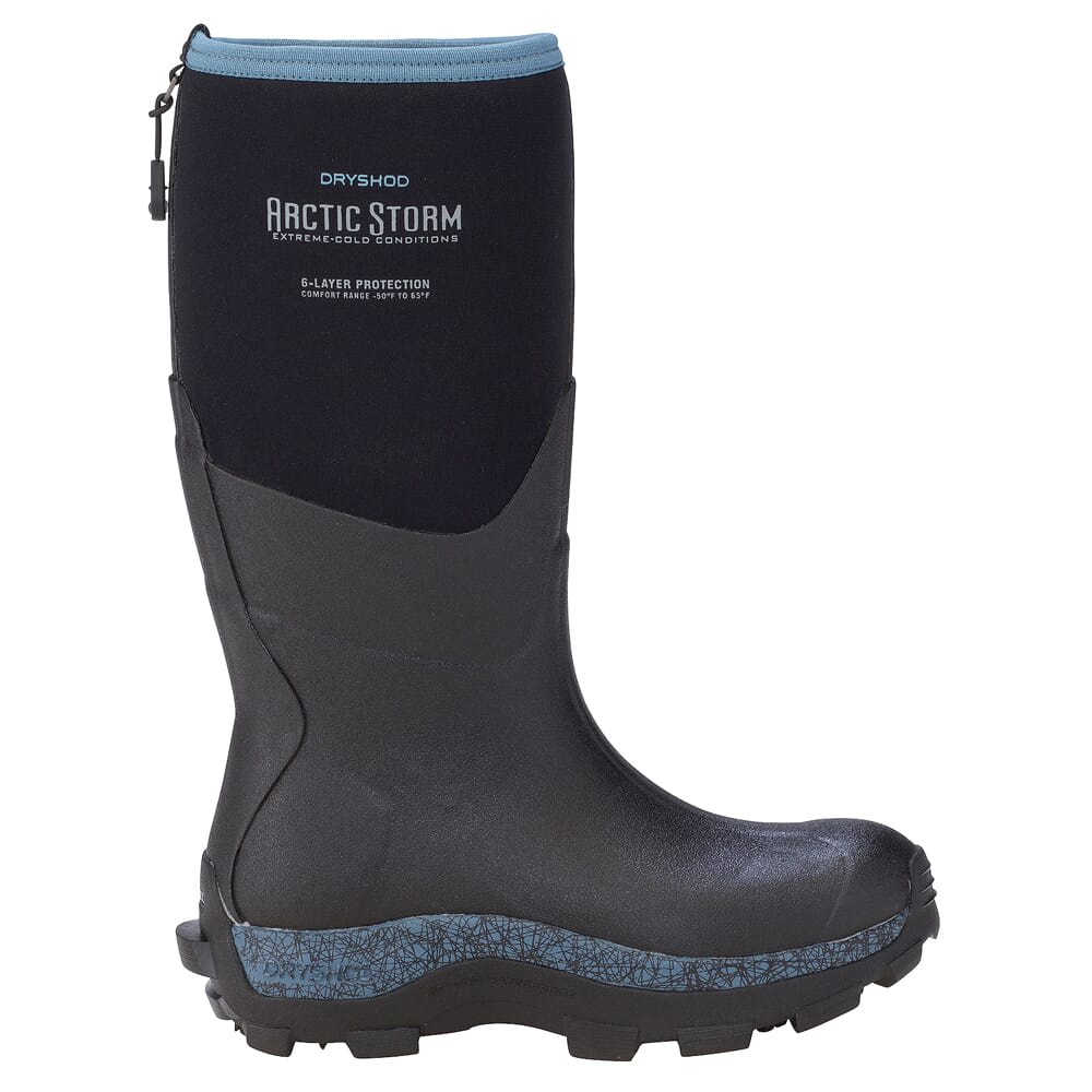 Dryshod Women's Arctic Storm Hi Black/Blue Size 11 Boot ARS-WH-BL-W11