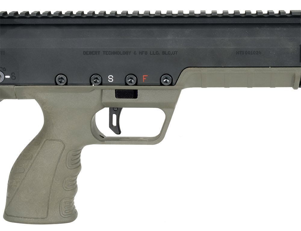 Desert Tech HTI Rifle 50 BMG Black Receiver Green Stock