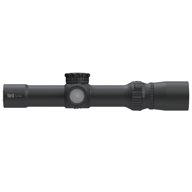 March Compact Tactical 1-4.5x24 MTR-5 Reticle 1/4MOA Illuminated Riflescope D4.5V24TI