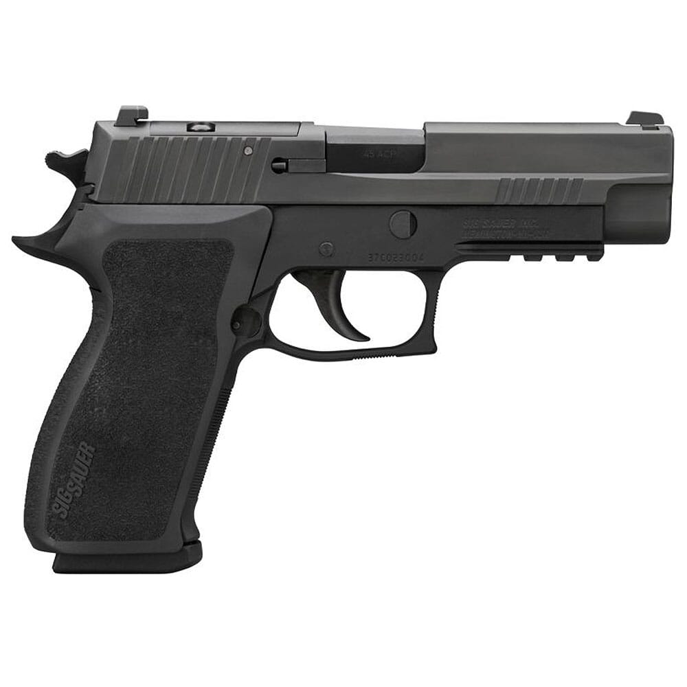 Sig Sauer P220 Elite Full-Size .45 ACP 4.4" Bbl Optics Ready Black DA/SA Pistol w/(2) 8rd Steel Mags, E2 Grip & SIGLITE 220R-45-BSE-R2