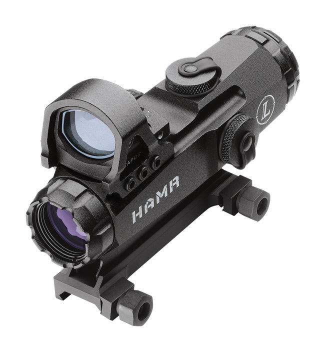 Leupold Mark 4 HAMR 4x24 DeltaPoint Illum CMR 7-5 MOA Delta incl flat top mount 111412 111412