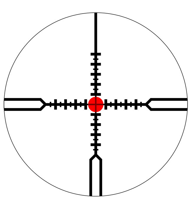 Schmidt Bender PM 1.1-4x20 ShortDot CQB Locking Turret Rifle Scope