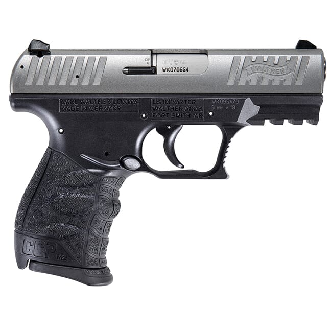 Walther CCP M2 9MM 3.54 Stainless, 8 Round Pistol w/ 2 Mags 5080501