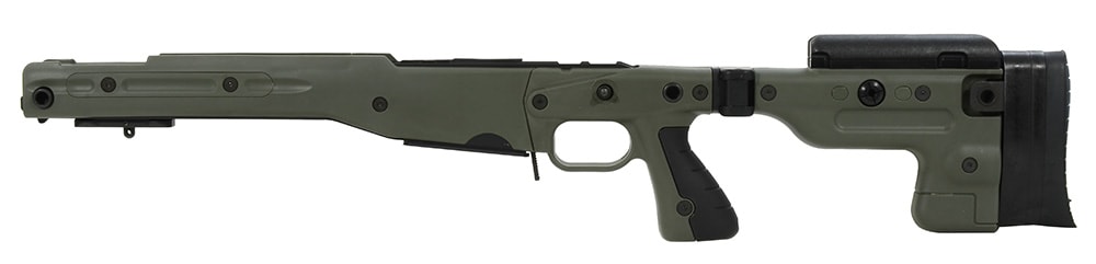 Remington 700P 5R 308 Win with Accuracy International AT Green Folding Chassis