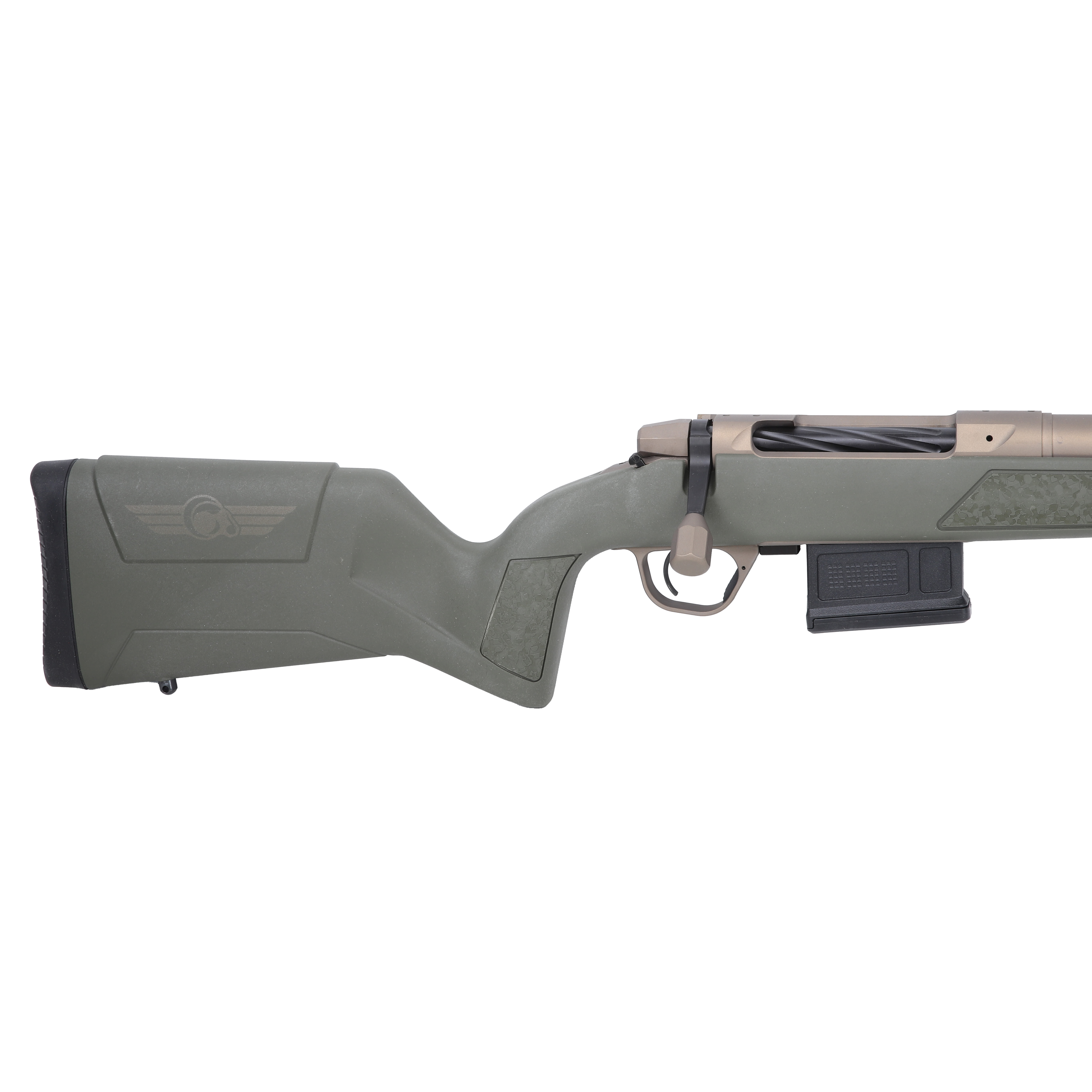 Christensen Arms Evoke .243 Win 20" 1:8 Burnt Brz Cerakote Bbl Green Hybrid Hunter Stock Bolt Action Rifle 801-15001-01