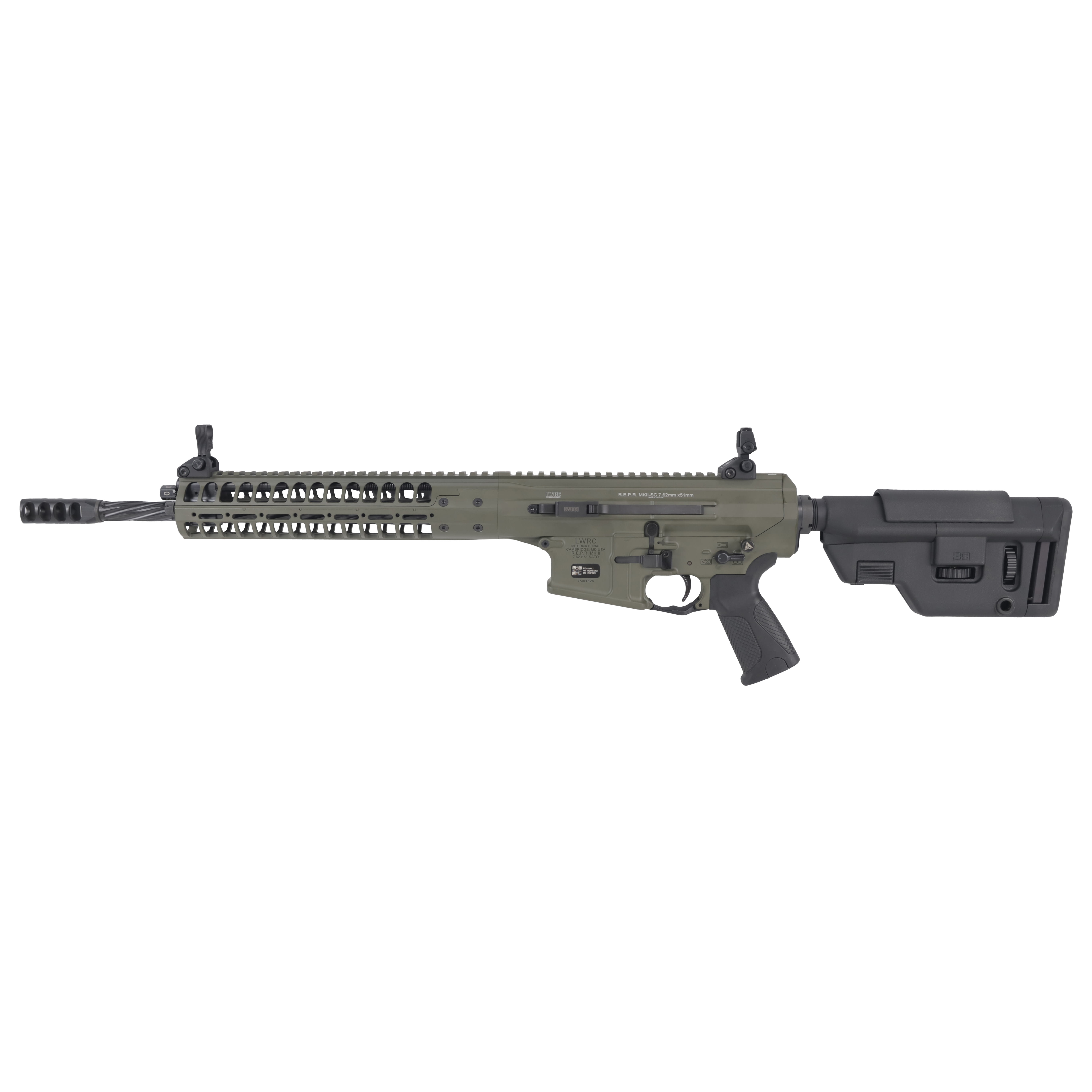 LWRC REPR MKII 7.62 NATO 16.1" 1:10 OD Green Rifle REPRMKIIR7ODGF16SCCAC-img-3