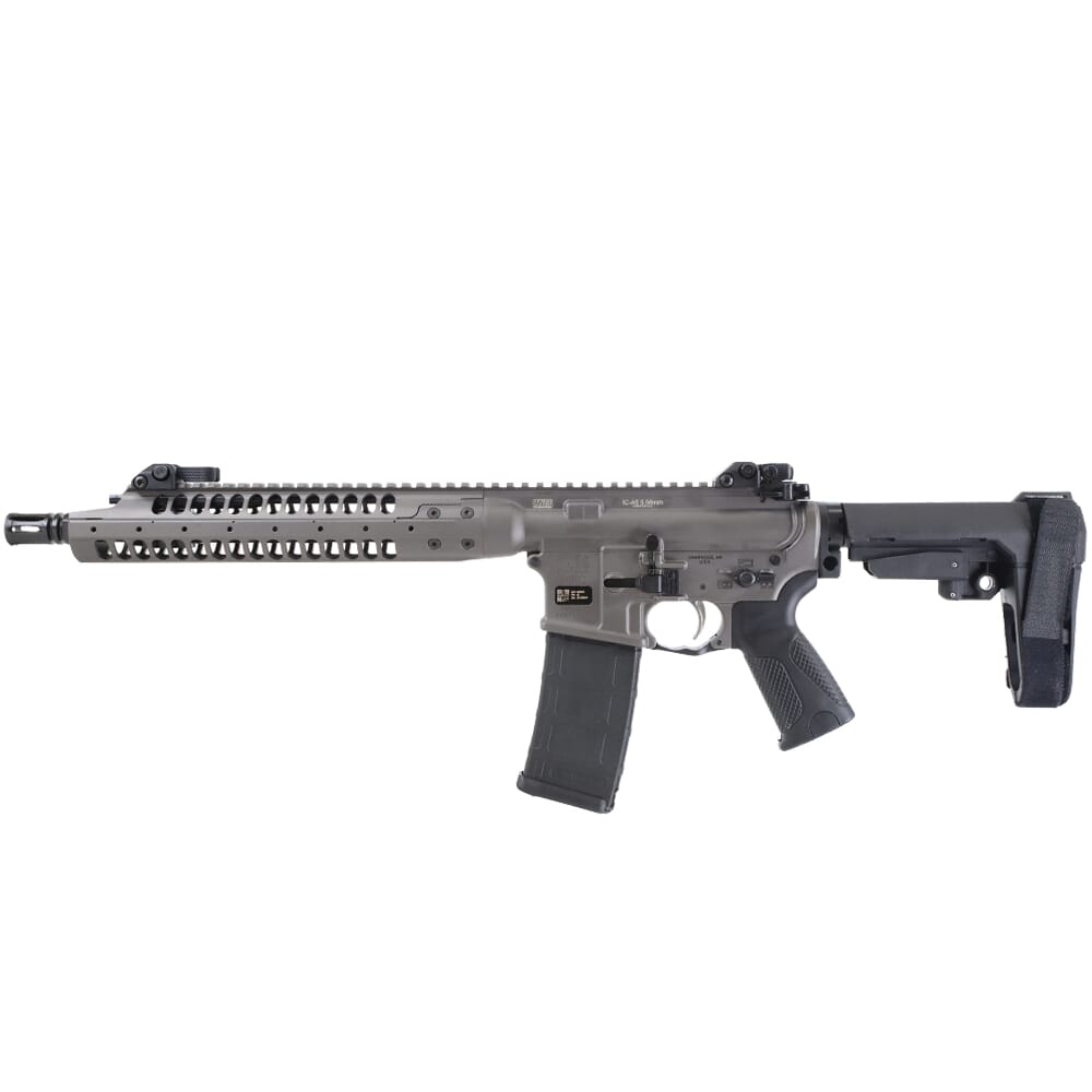 LWRC IC-A5 5.56mm NATO 12.7" 1:7" 1/2x28 Bbl Tungsten Grey Pistol w/SBA3 Brace ICA5P5TG12SBA3