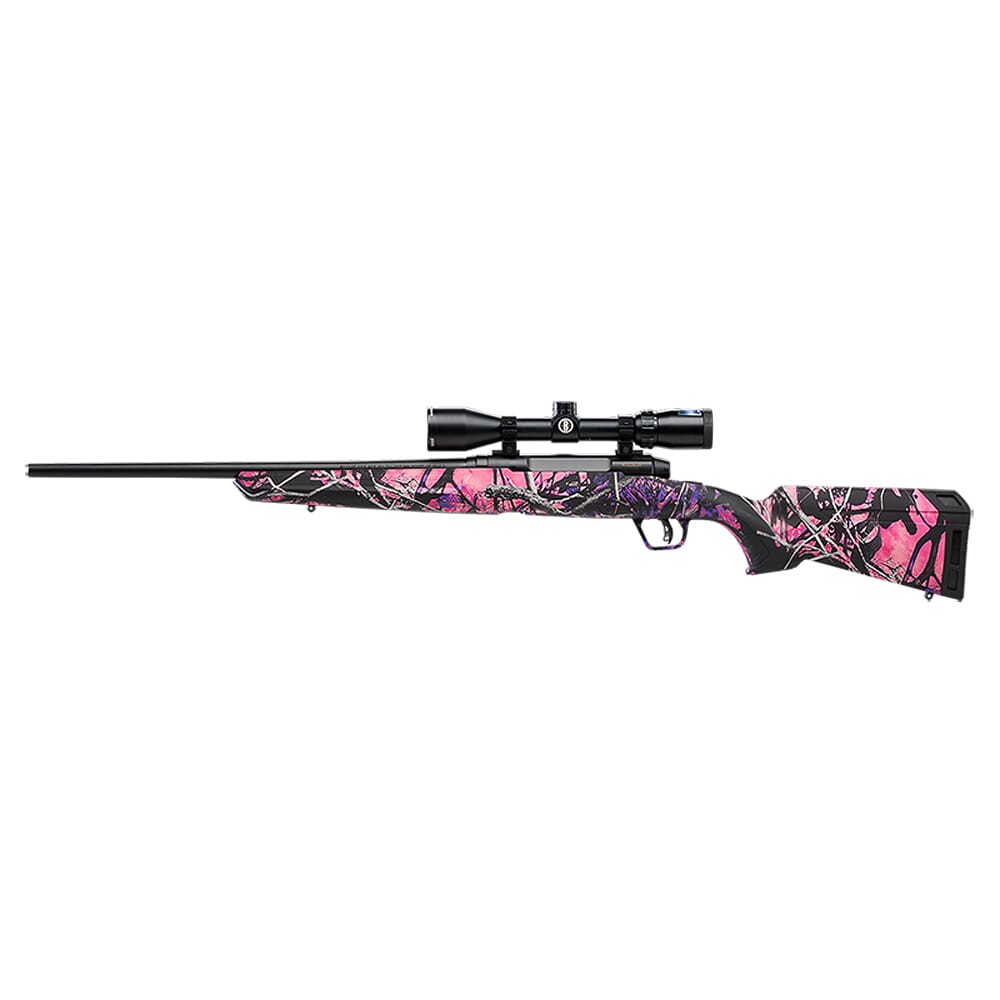 Savage Arms AXIS II XP Compact Muddy Girl .243 Win 20" 1:9.3" Bbl Muddy Girl Camo BA Rifle w/Bushnell Banner 3-9x40mm Scope & (1) 4rd Mag 57100