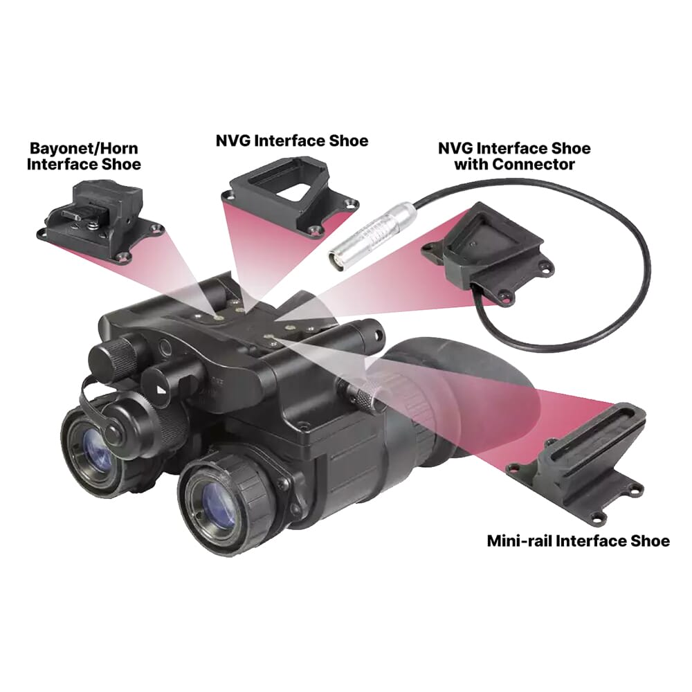 AGM NVG-50 3AW1 Gen 3 Auto-Gated Lvl 1 White Phosphor IIT Dual Tube Night Vision Goggle/Binocular 14NV5123484111
