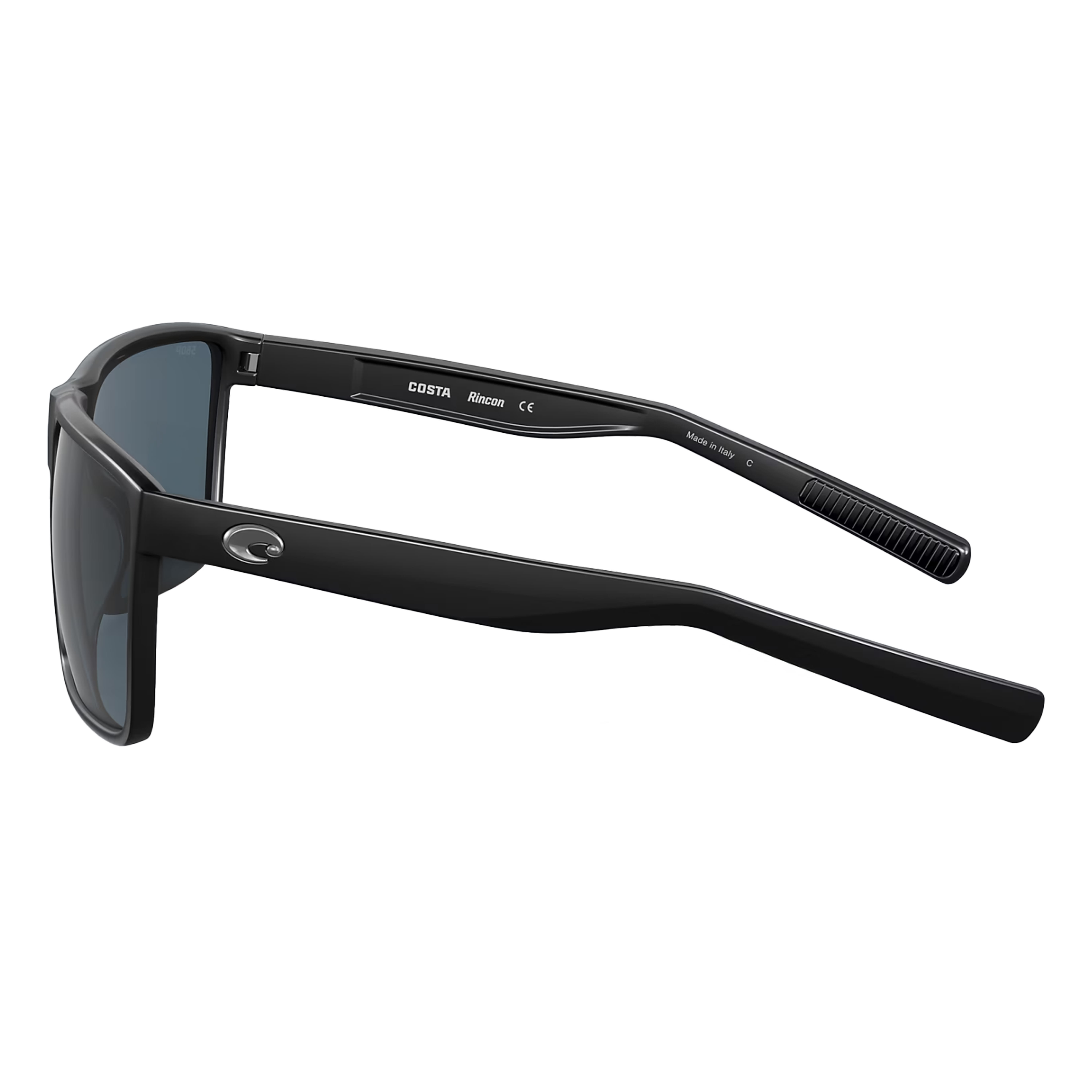 Costa Rincon Shiny Black Frame Sunglasses w/ Gray 580G Lenses RIN-11-OGGLP