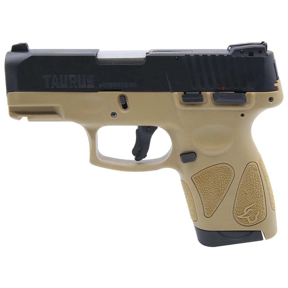 Taurus G2S 9mm Tan/Bk 3.26" BL Pistol w/(2)7rd Mags 1-G2S931T