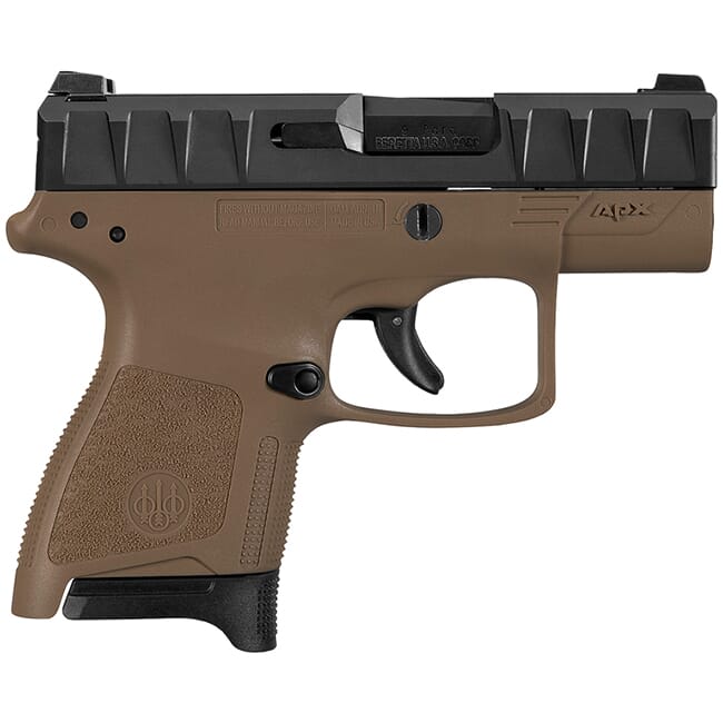 Beretta APX Carry 9mm Striker-Fired Flat Dark Earth Pistol 8Rd (1), 6Rd (1) Mags JAXN92005