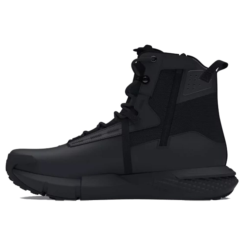 Under Armour Charged Valsetz Waterproof Zip Boot Black Size 7.5 3027679-001017