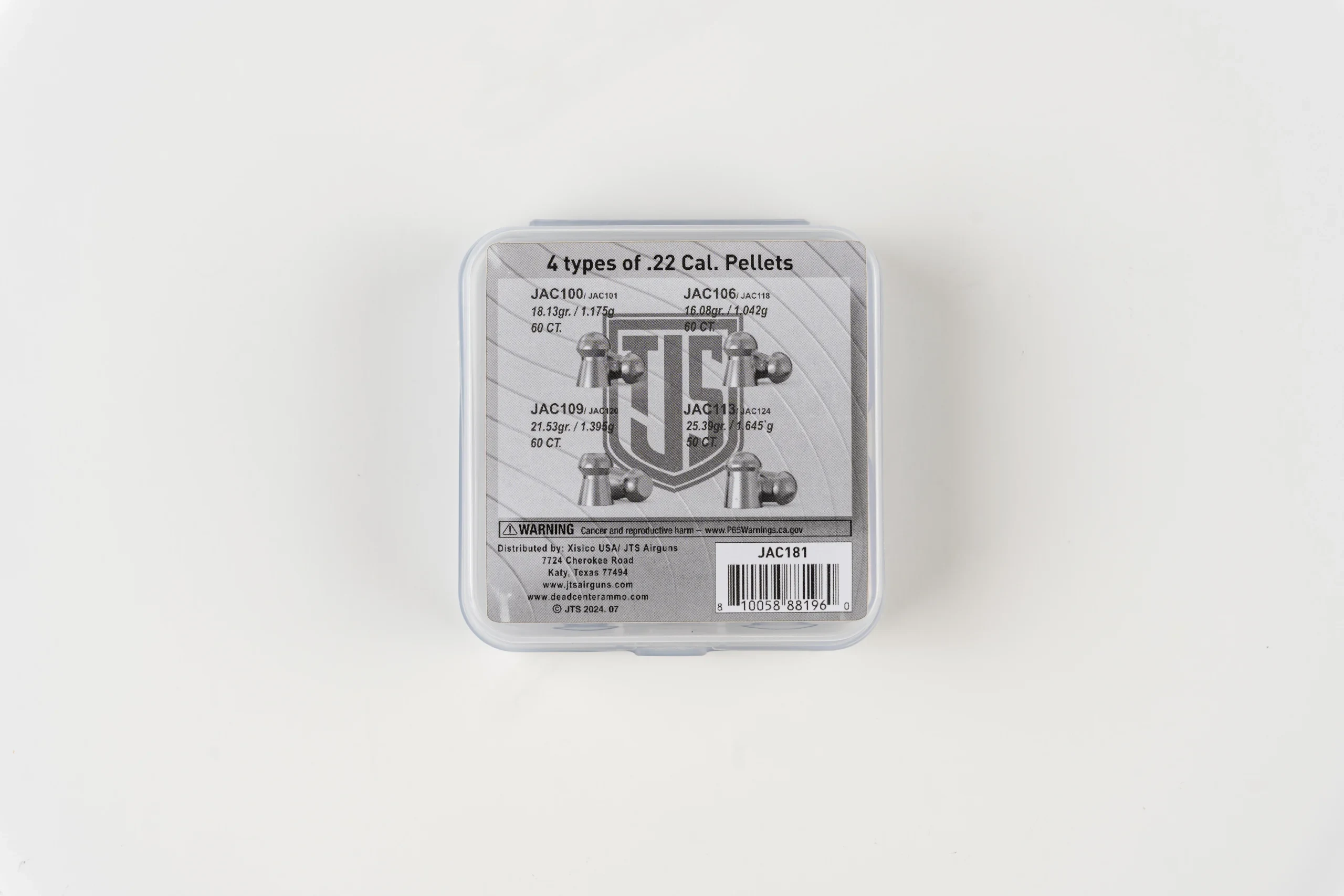 JTS .22 Dead Center Pellet Test Pack JAC181-img-2