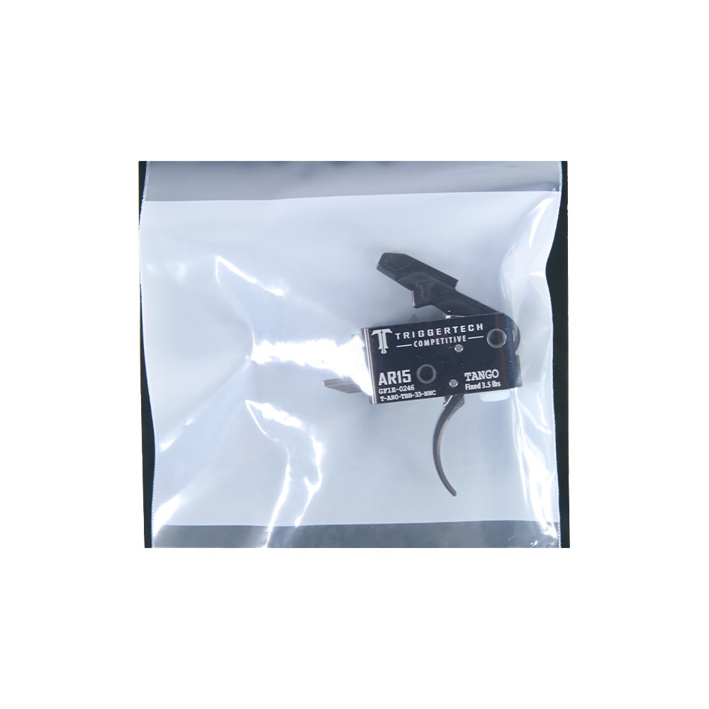 Christensen Arms Trigger Tech AR15 Competitive Curved Blk/Blk Two Stage 3.5lb Trigger AR0-TBB-33-NNC