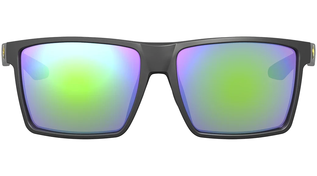 Leupold DeSoto Matte Black Eyewear w/Emerald Mirror Lenses-img-1