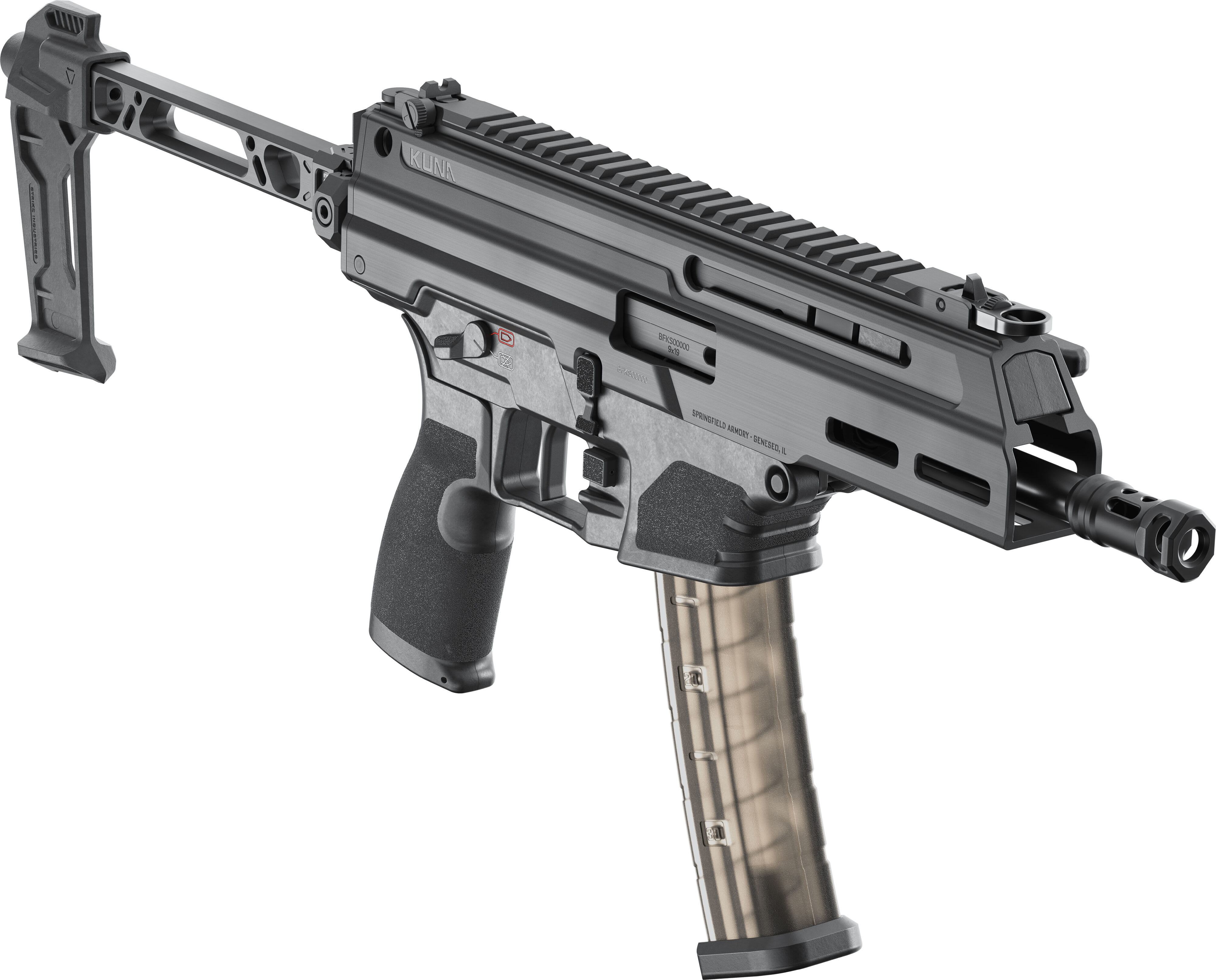 Springfield Armory Kuna 9mm 6.1" Black FSA Brace 30rd KN9069B-FSA-img-1