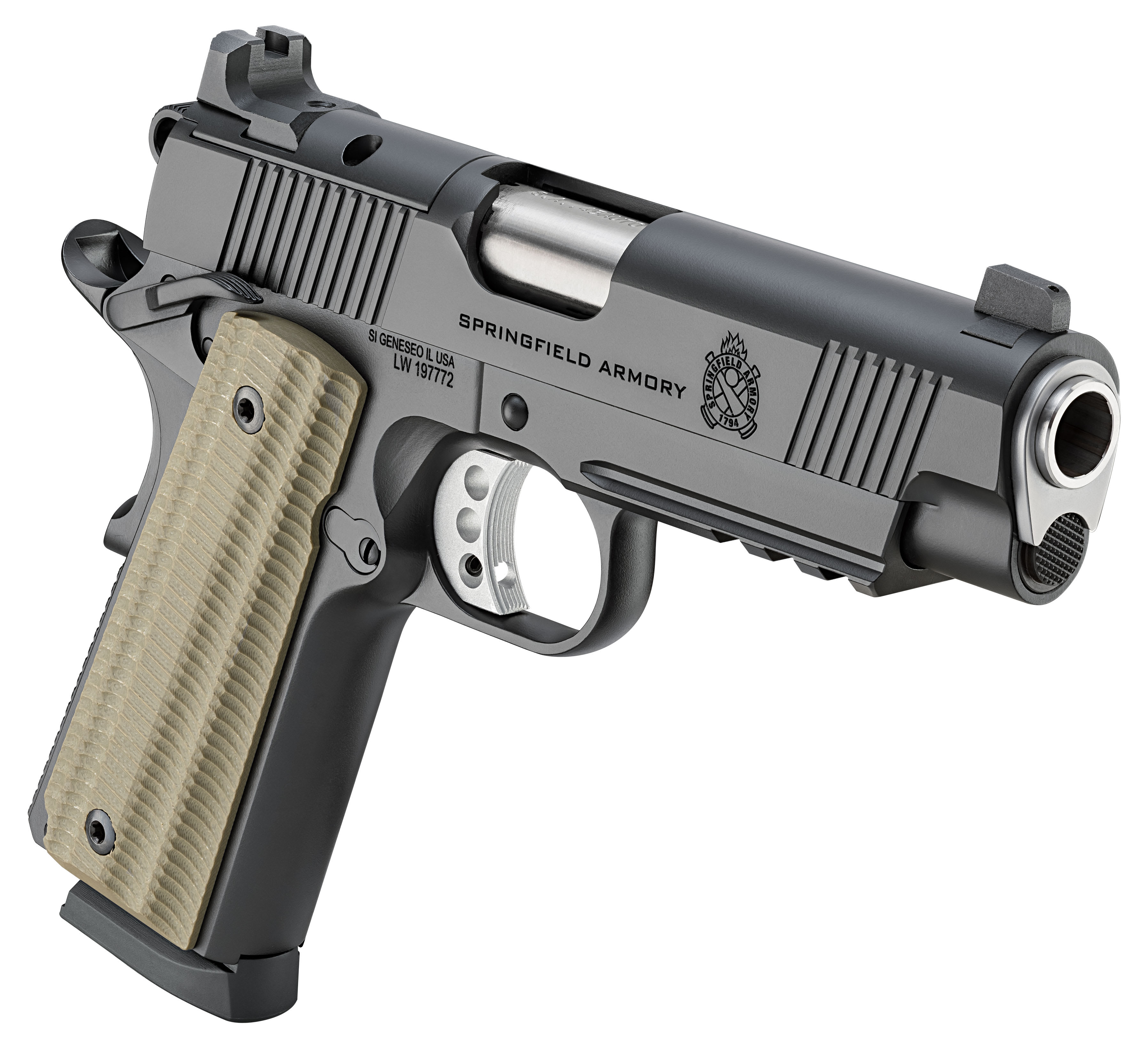 Springfield 1911 Operator .45 ACP 4.25" Black Pistol PO9228AOS-img-1