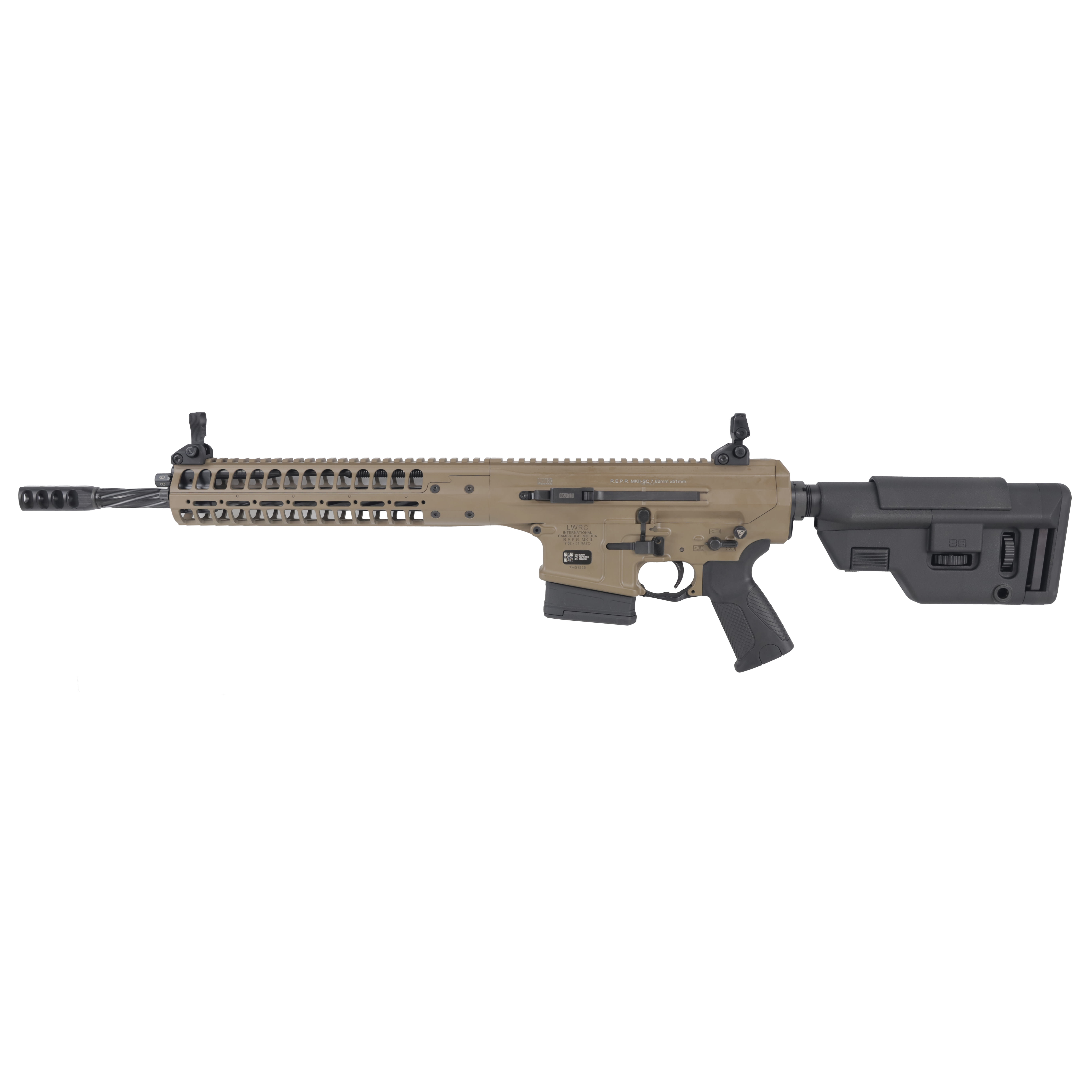 LWRC REPR MKII 7.62 NATO 16.1" 1:10 FDE Rifle REPRMKIIR7CKF16SCCAC-img-3