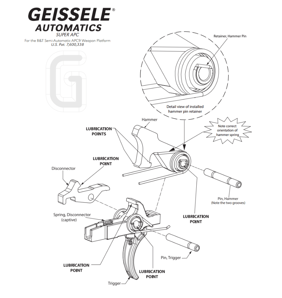 Geissele Super APC9/45 Trigger 05-685