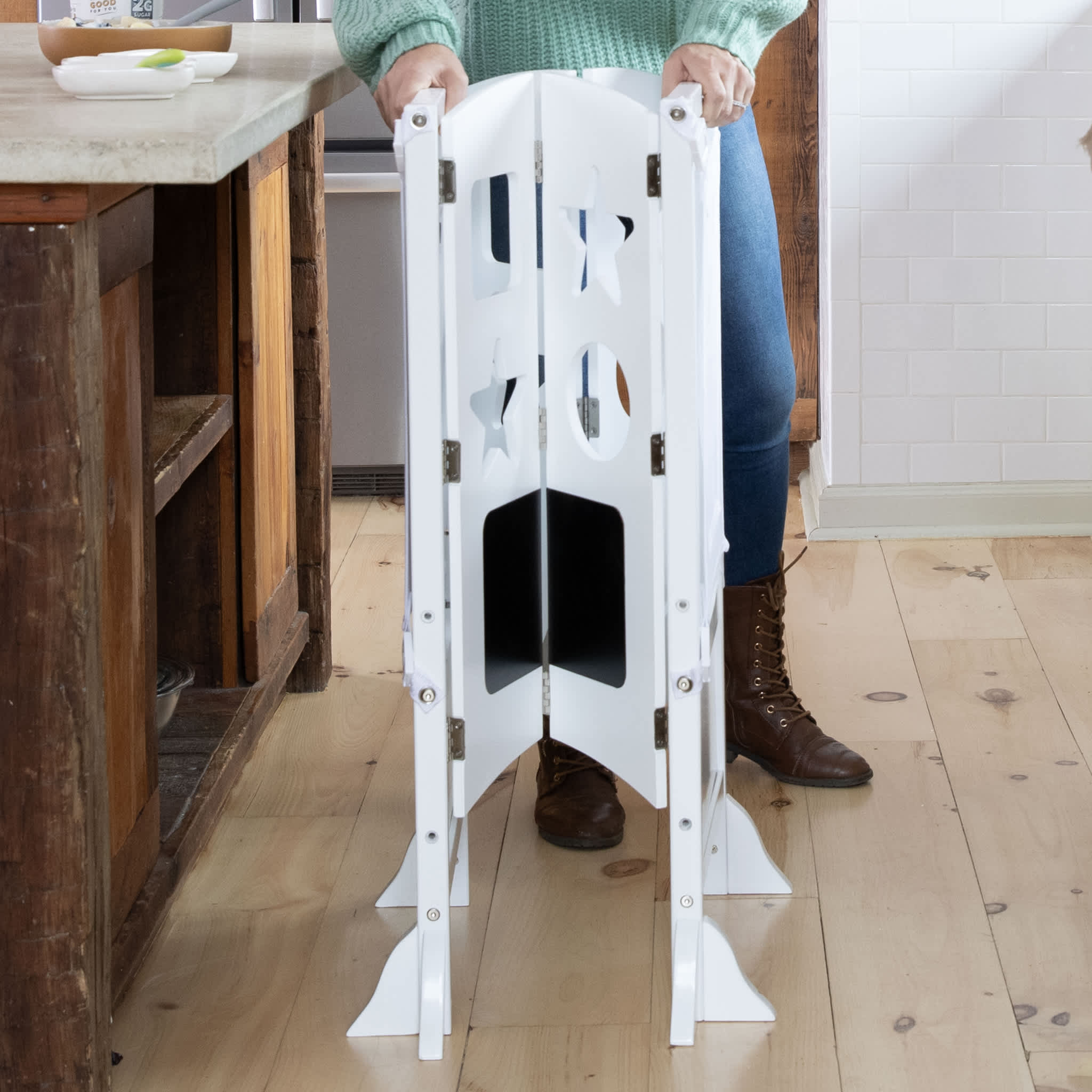 The original folding Kitchen Helper stool