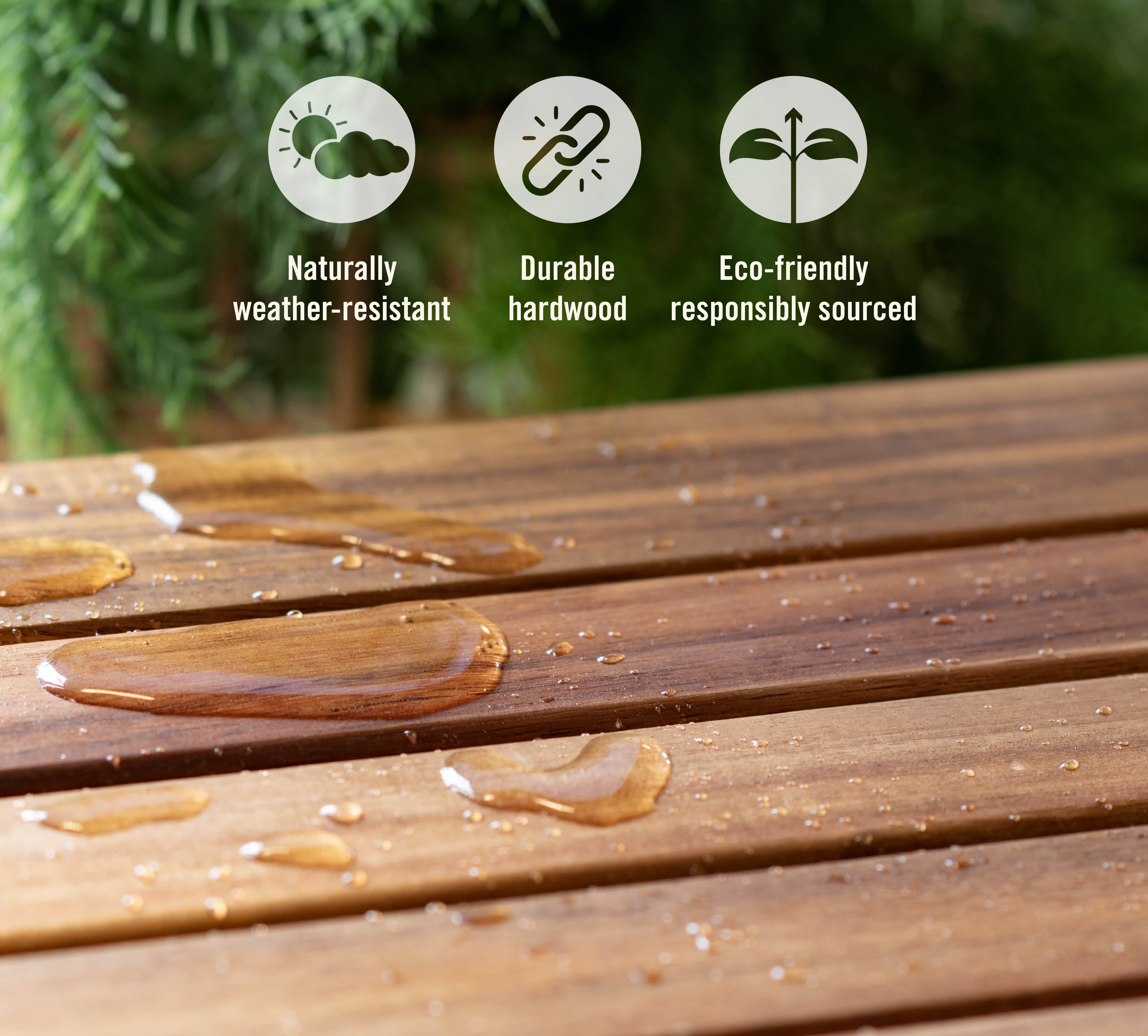 Made from Durable Acacia Wood