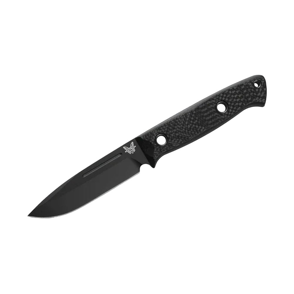 Benchmade Sibert Bushcrafter Fixed Blade Drop-Point Carbon Fiber Knife 163BK