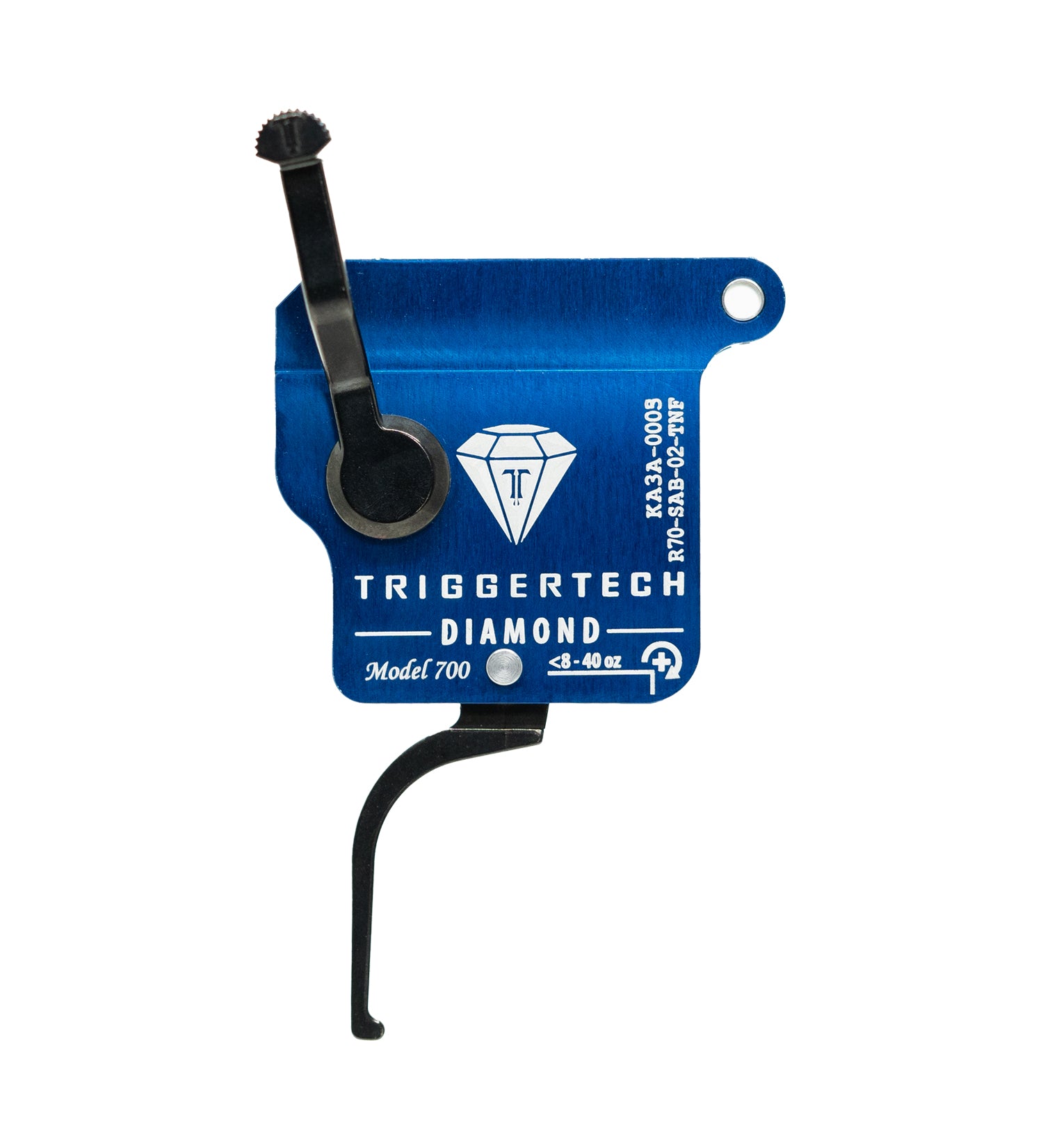 TriggerTech : Rem 700 Rough Diamond Triggers Rem700 Rough Diamond - Right Hand, Black Flat Lever, No Bolt Release Black R70-SAB-02-TNF