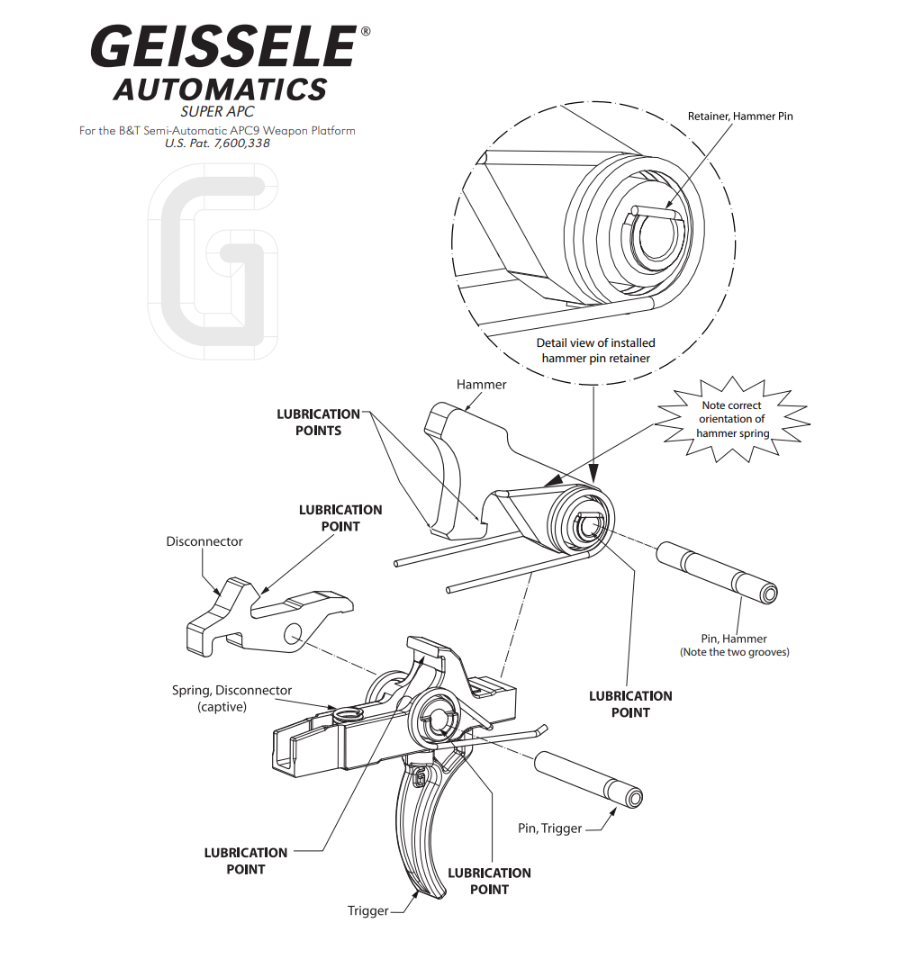 Geissele Super APC9/45 Trigger 05-685