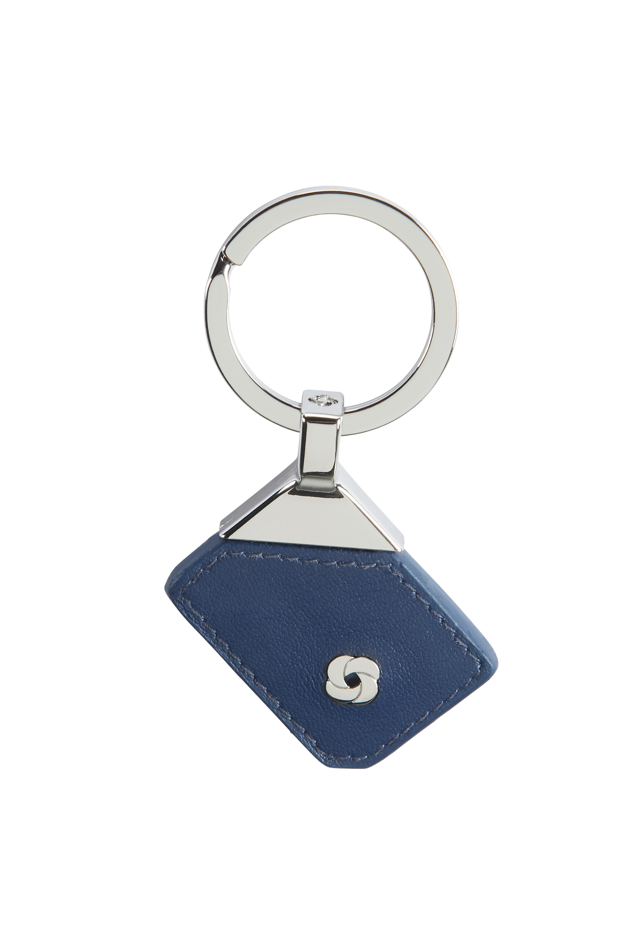 Samsonite KEY RING SQUARED MTL&LTH KEY RING NAVY kép