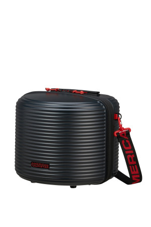 American Tourister ROLLIO BEAUTY CASE Fekete/Piros-152969-1073