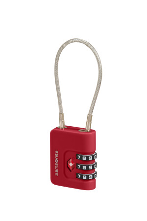 Samsonite TA REVOLUTION CABLELOCK 3 DIAL TSA RED-155576-1726