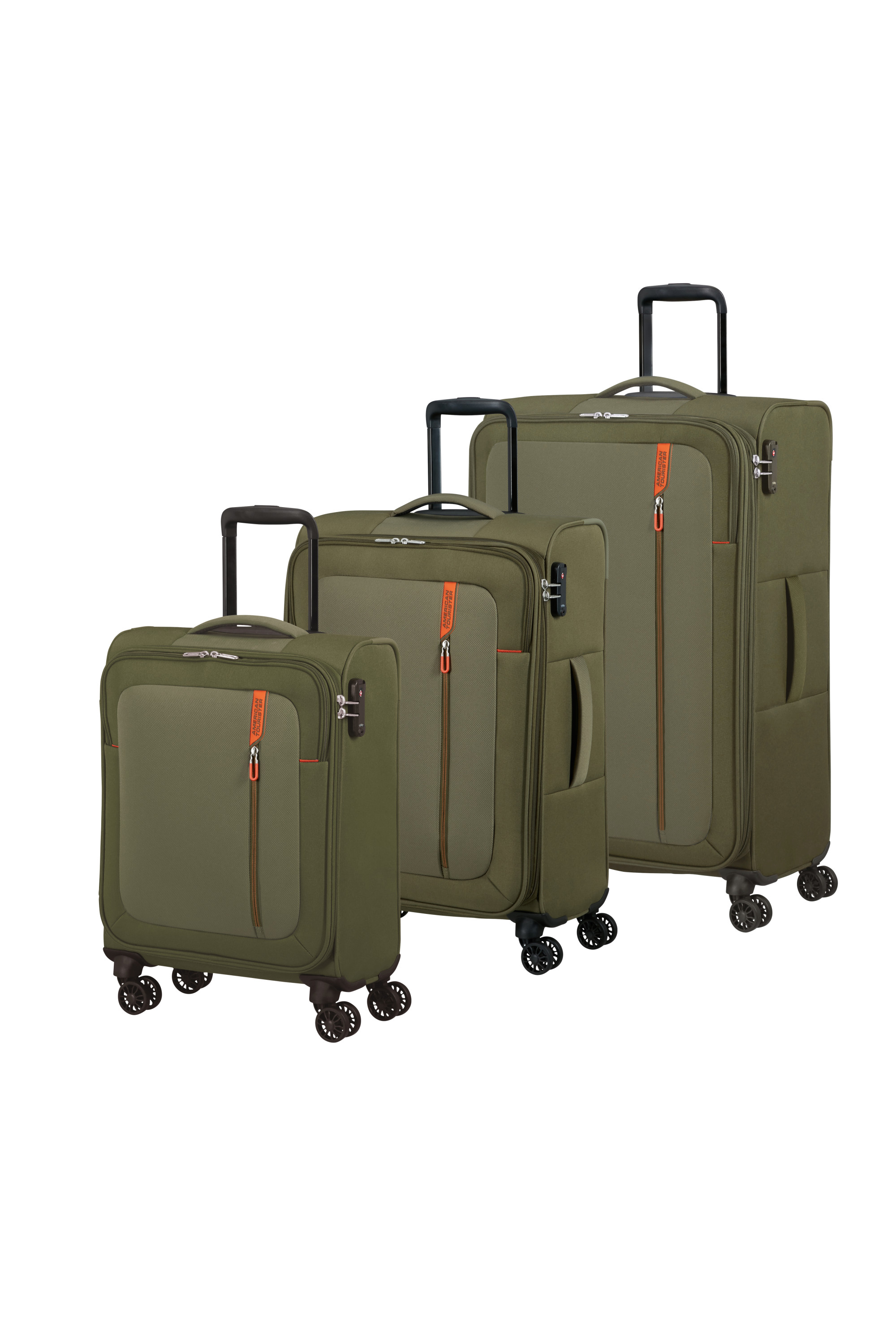American Tourister NITESTREAM 3 PC SET A OLIVE/ORANGE kép