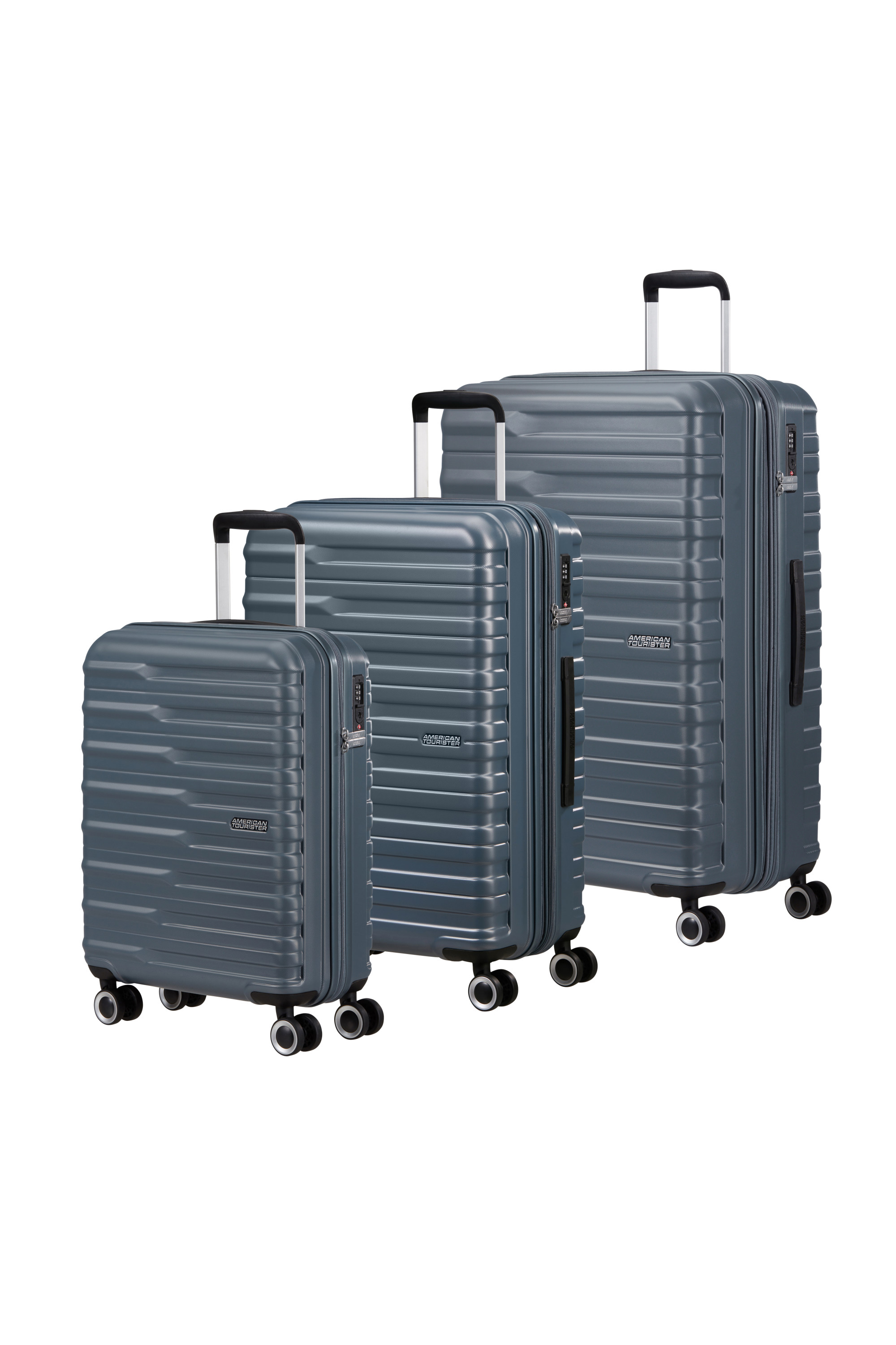 American Tourister POWERSTACK 3 PC SET B STORM BLUE kép