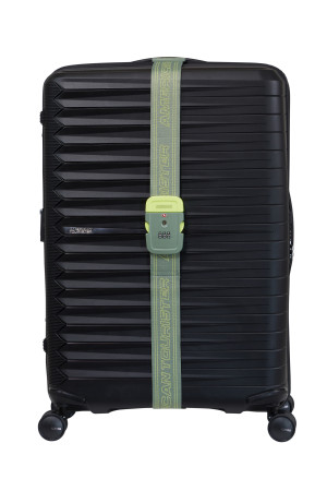 American Tourister AMERICAN TOURIST. TA LUGGAGE BELT TSA OLIVE/LIME-159207-A920