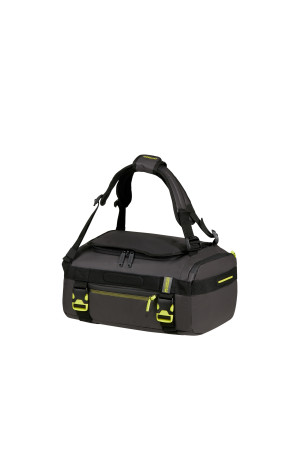American Tourister URBAN TRACK DUFFLE/BACKPACK S COATED BLACK/LIME-158937-A185