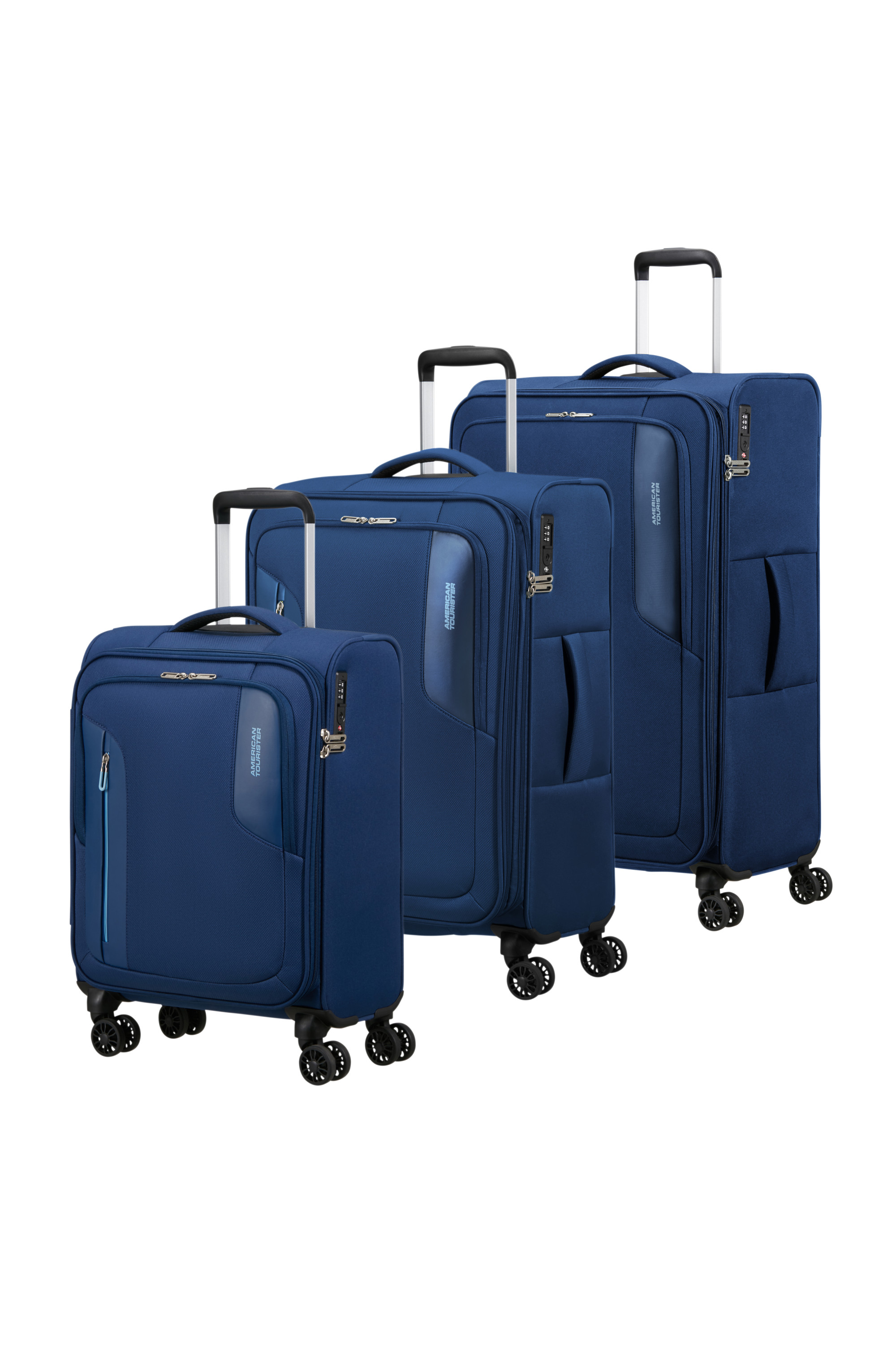 American Tourister DIGIWAVE 3 PC SET A NAVY BLUE kép