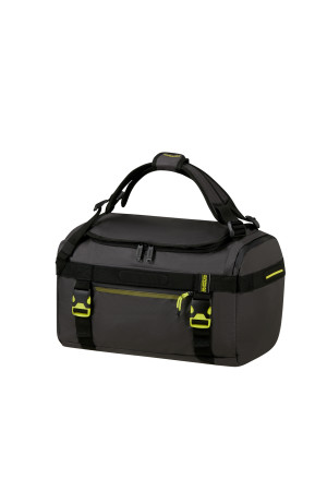 American Tourister URBAN TRACK DUFFLE/BACKPACK M COATED BLACK/LIME-158946-A185