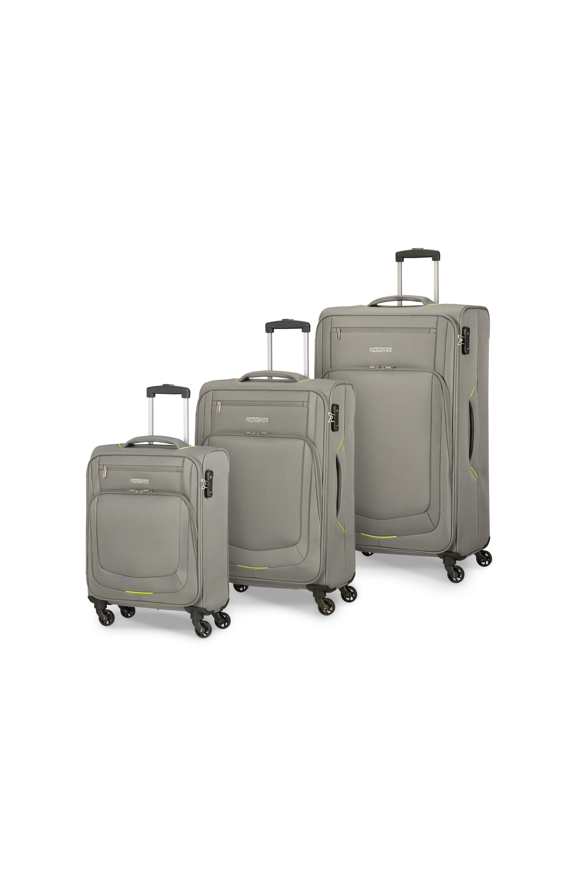 American Tourister SUMMER SESSION 3 PC SET A GREY/LIME kép