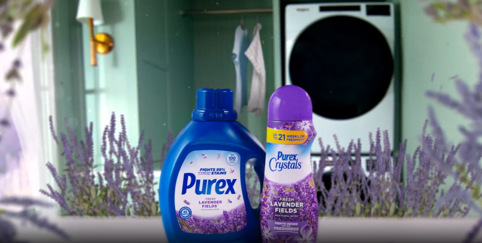 thumbnail video image 2 of Purex Fresh Lavender Fields Liquid Detergent, 150 fl oz, 115 loads, 2 of 10