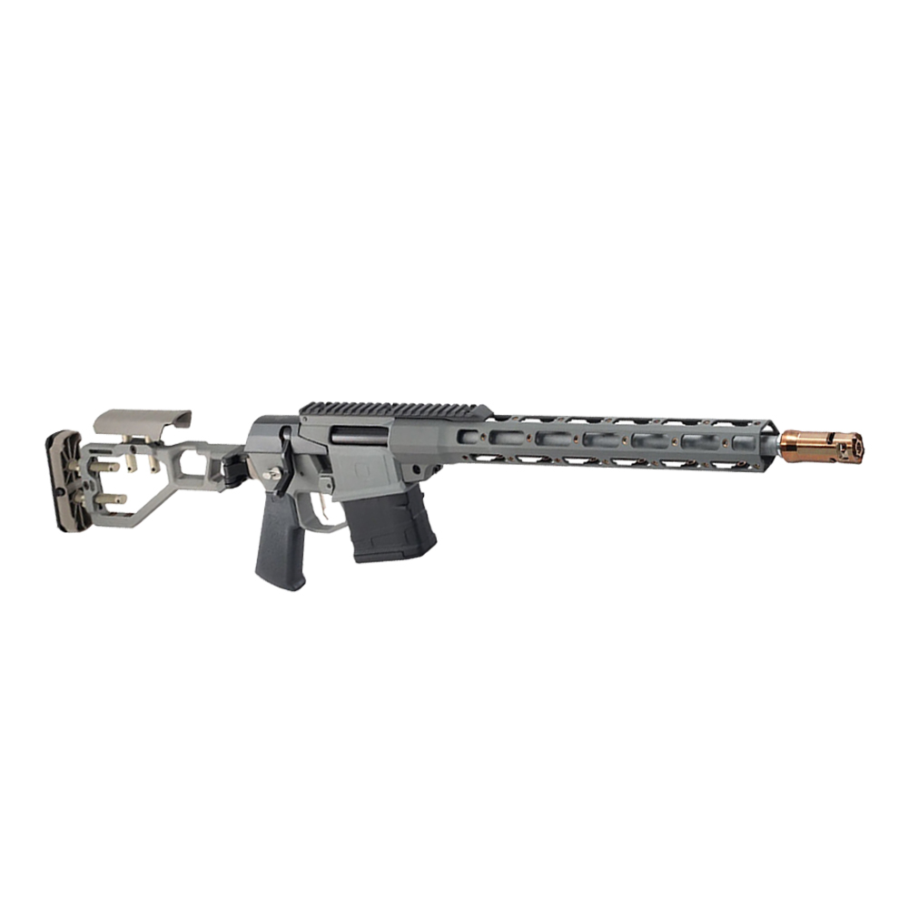 Q, LLC. The FIX 6.5 CM 16&quot; Bbl 1:7 CA Compliant Rifle w/ BR FIX-6.5-16IN-GRY-BR