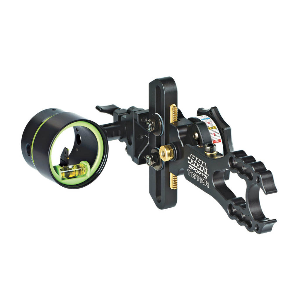 HHA Tetra Hoyt Edition RYZ 2510 w/.010 2-pin 1-5/8&quot; Scope Green Top Pin &amp; Yellow 2nd Pin LH HYT-RYZ-2510-GYEL LH