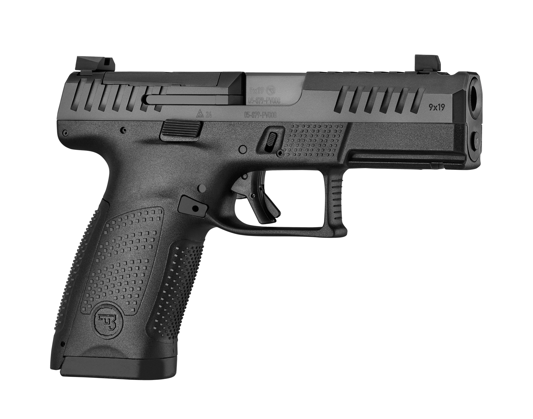CZ-USA P-10 C OR PORTED 15 rd Blk Handgun w/Polymer Frame, Integrated Compensator,Nocturne-Style Sights 91578