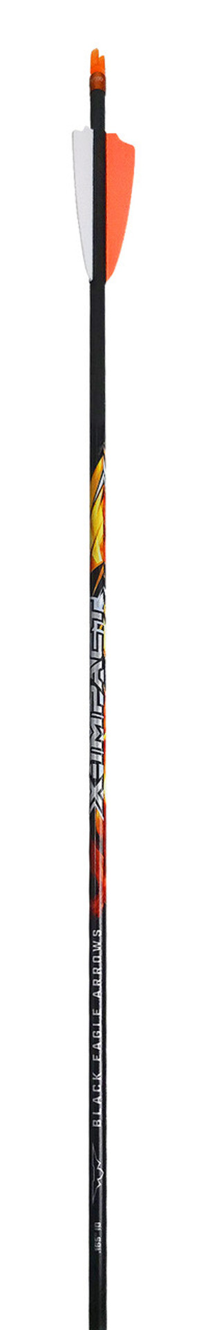 Black Eagle 15/64&quot; Factory Fletched Arrow X Impact 2.5&quot; Shield Cut 6 Pk .001&quot;-500 33891