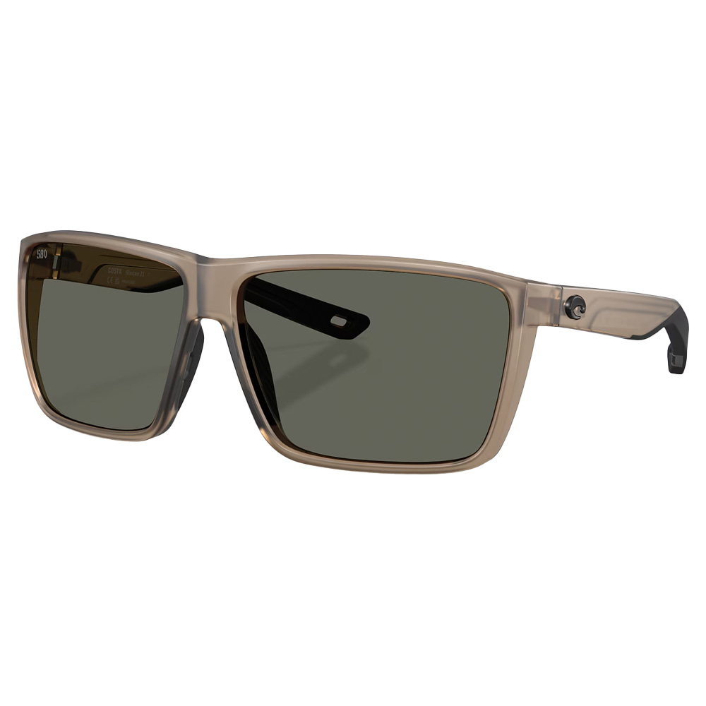 Costa Rincon II Men's Size 64 Injected Frame Matte Brown Smoke w/Gray 580G Lenses 06S9121-91211564