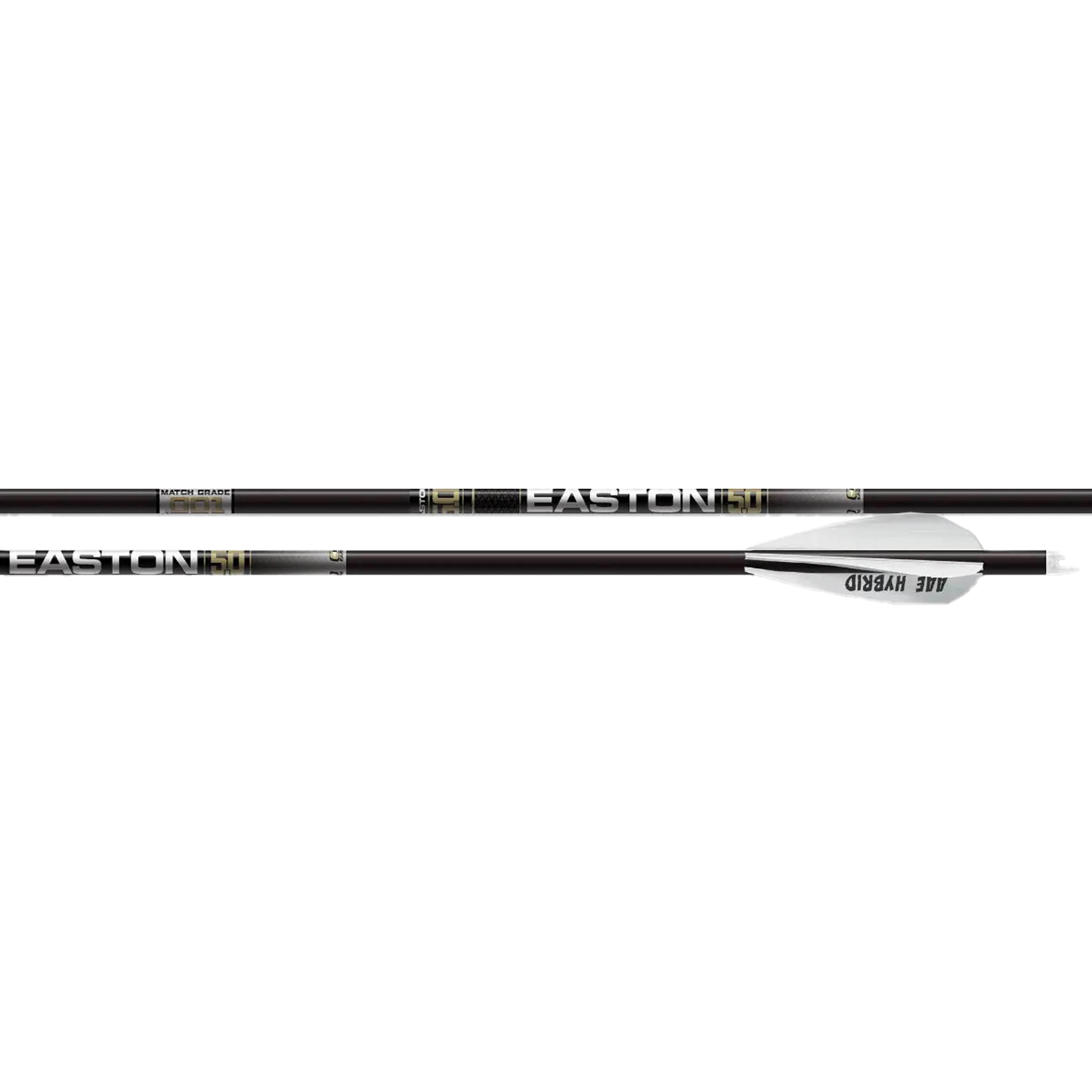 Easton Hunting Arrows 5.0 5mm Match Grade Pro Series w/ Hit &amp; Collars PACK (6) 802019